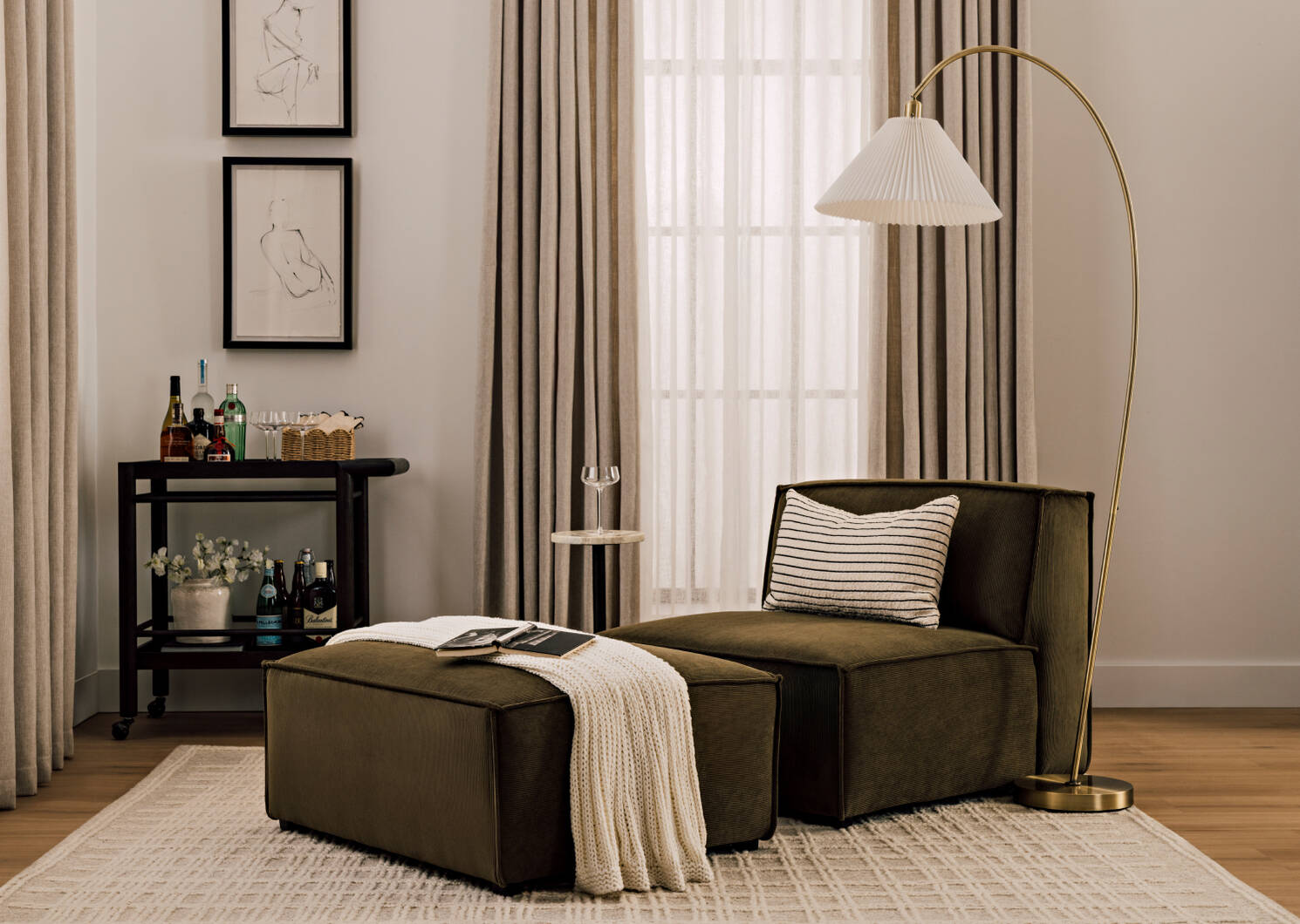Laroux Accent Table -Sienna