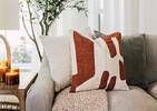 Coussin en boucle Amelie 20x20 ivoire