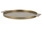 Plateau rond Corbyn laiton antique