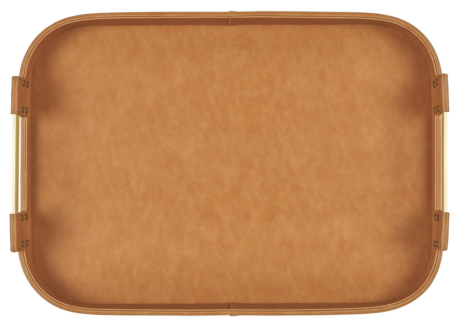 Plateau rectangulaire Riva brun clair