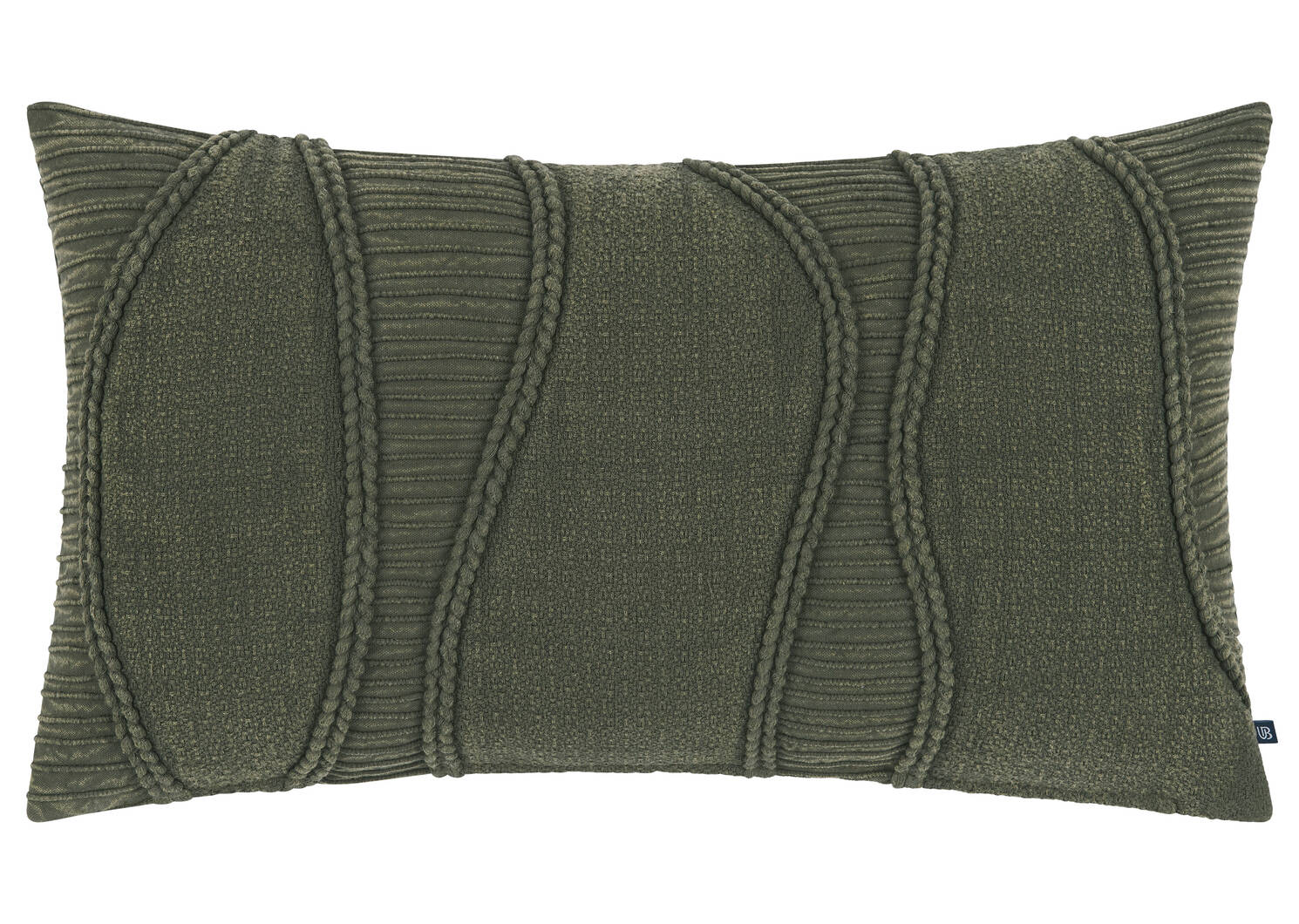 Coussin en coton Neta 14x24 boisé