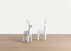 Ens. de rennes Nordic Reindeer blanc