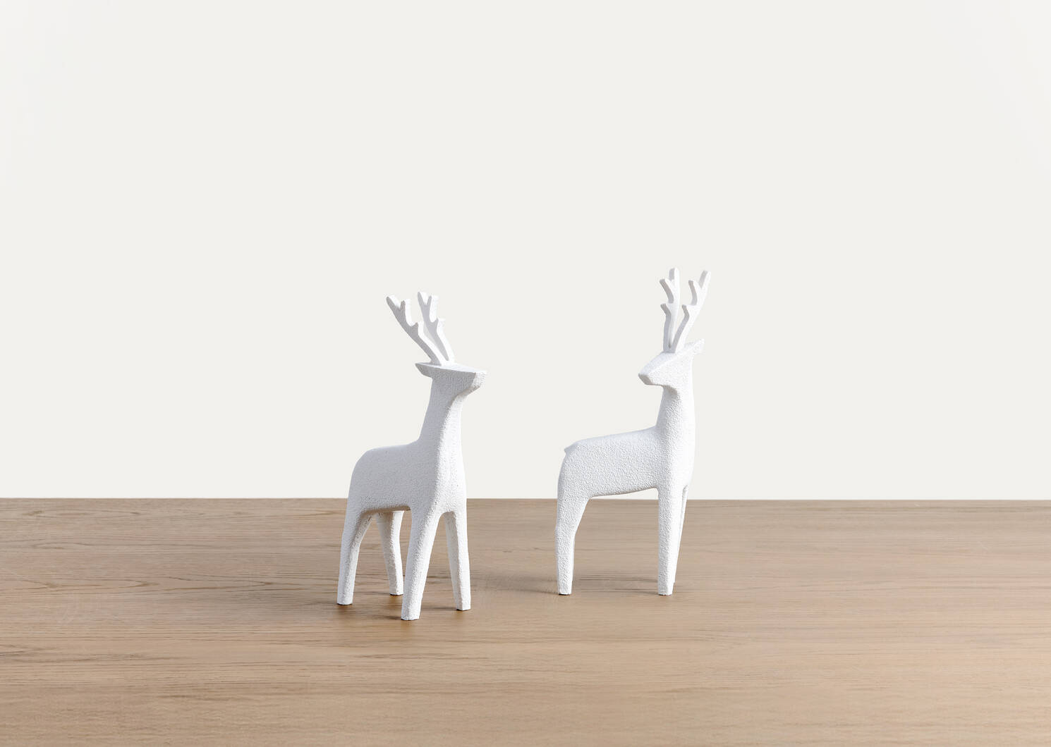 Ens. de rennes Nordic Reindeer blanc