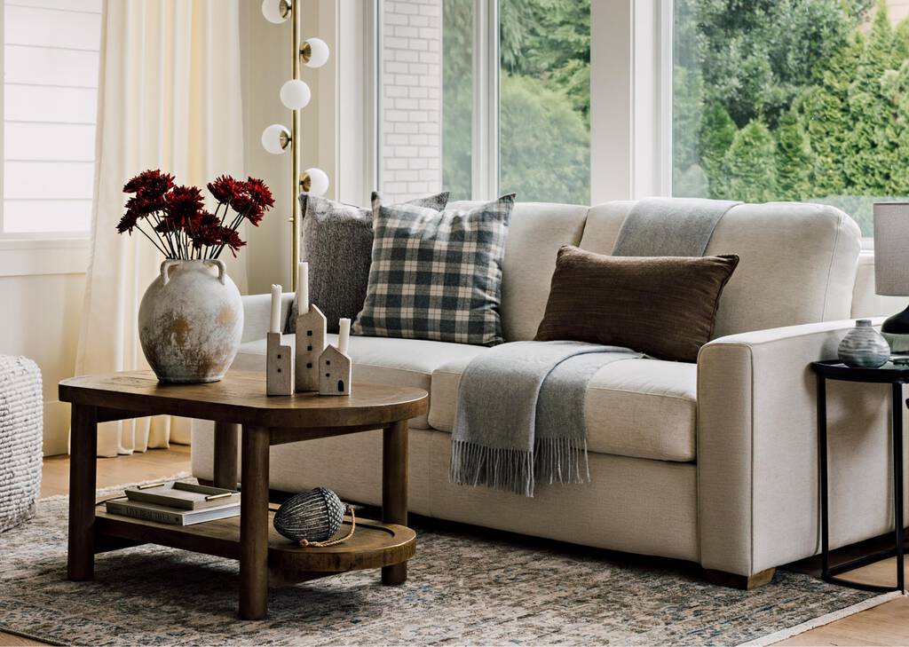 Coussin à carreaux Warwick 20x20 gr/sab