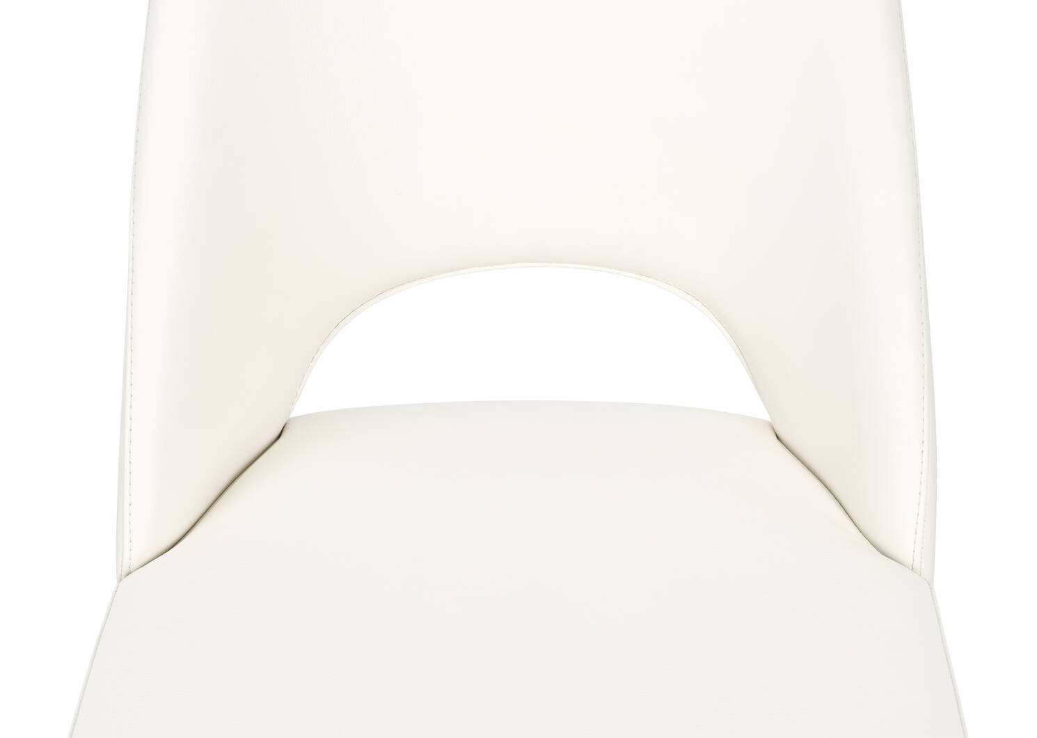Chaise en cuir Avola -Trina blanc