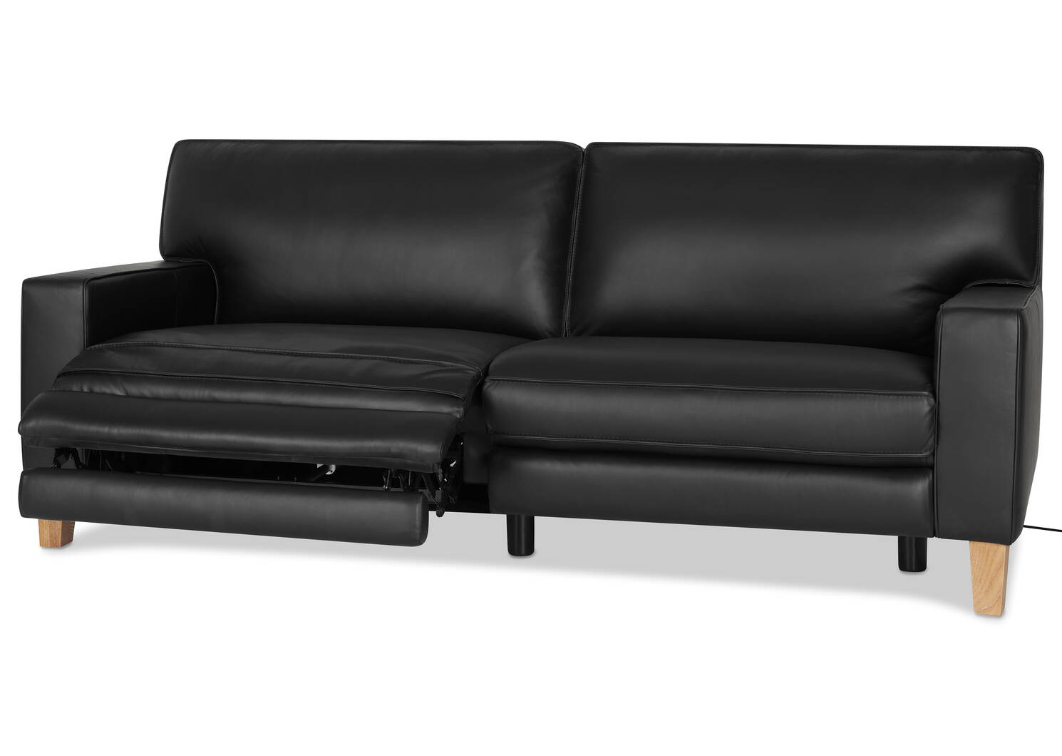 Hardy Leather Relaxer Sofa -Alec Noir