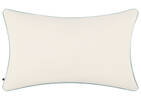 Coussin Pomo 14x24 ivoire/bleu