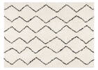 Tapis Sloane 94x121 ivoire/noir