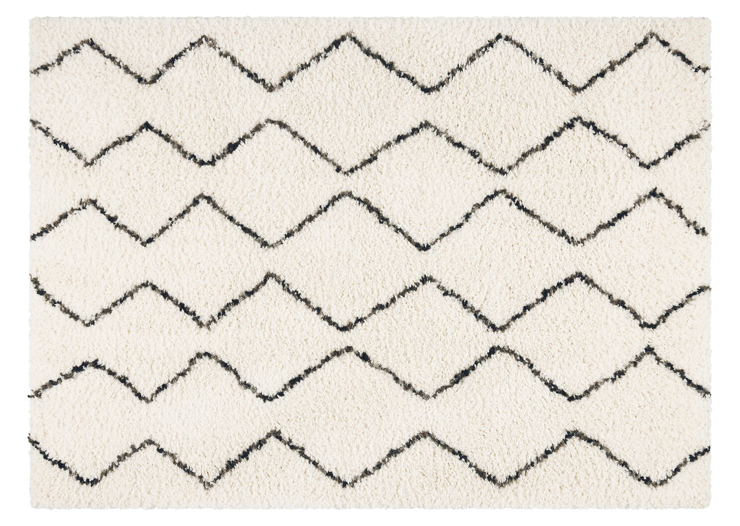 Tapis Sloane 94x121 ivoire/noir
