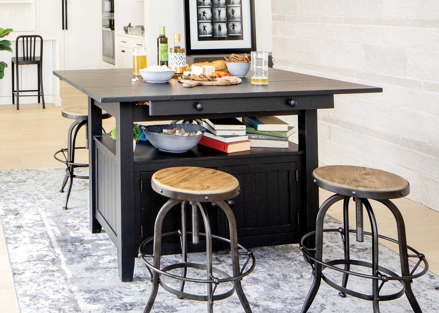 Cantina Ext Counter Table -Prairie Black