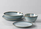 Burritts 16 piece Dish Set Lt. Blue