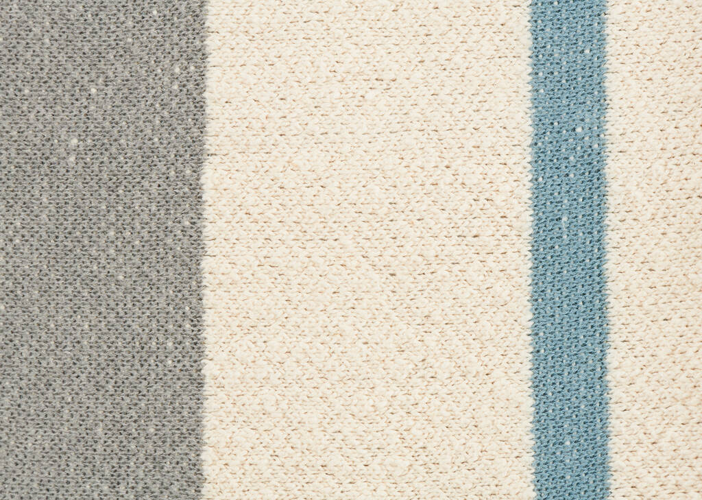 Cade Striped Throw Ivory/Grey/Blue