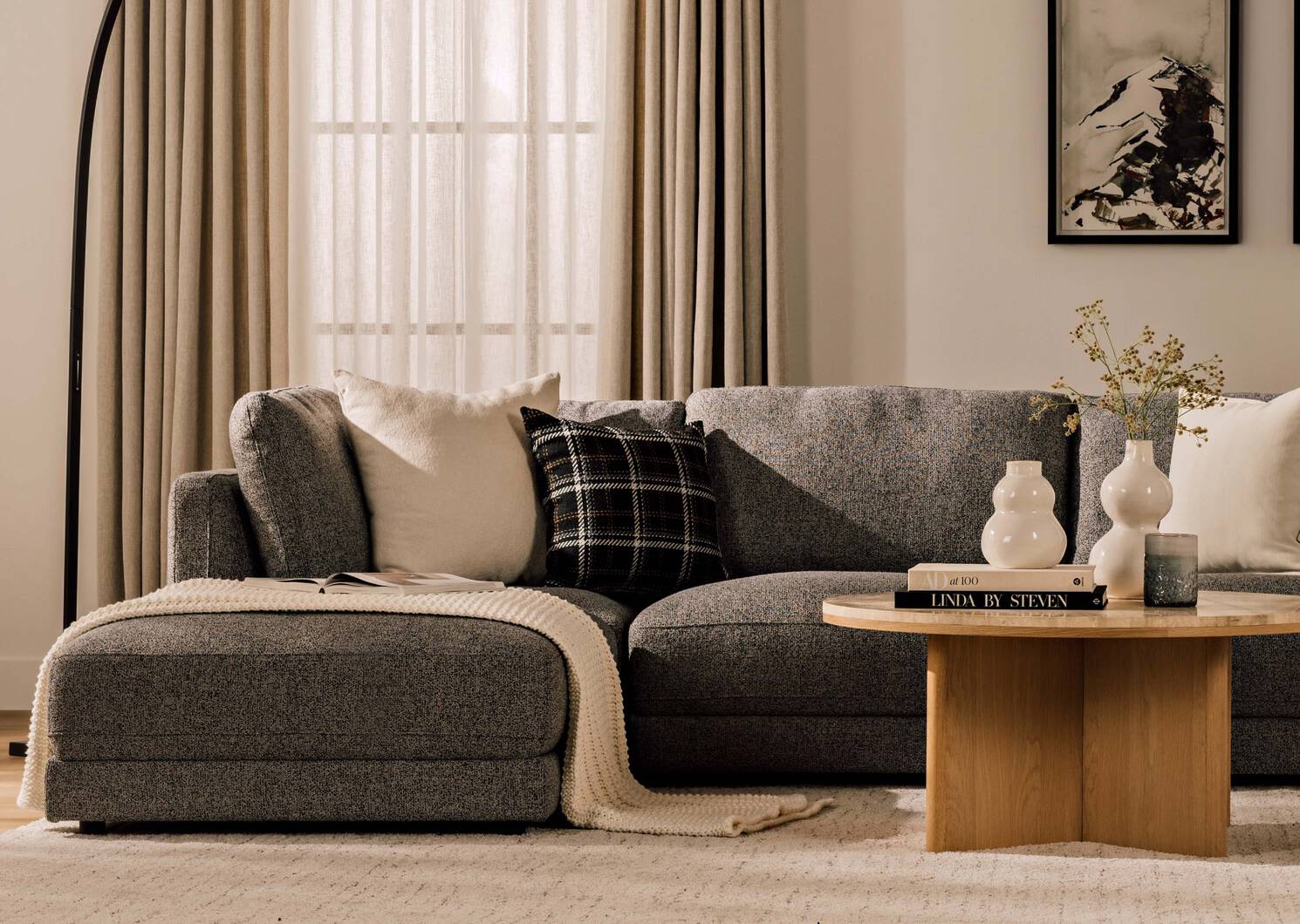 Jet&eacute; en coton Langham ivoire