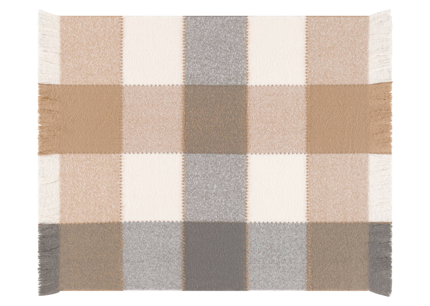 Eryn Patchwork Throw Iv/Caramel/Grey