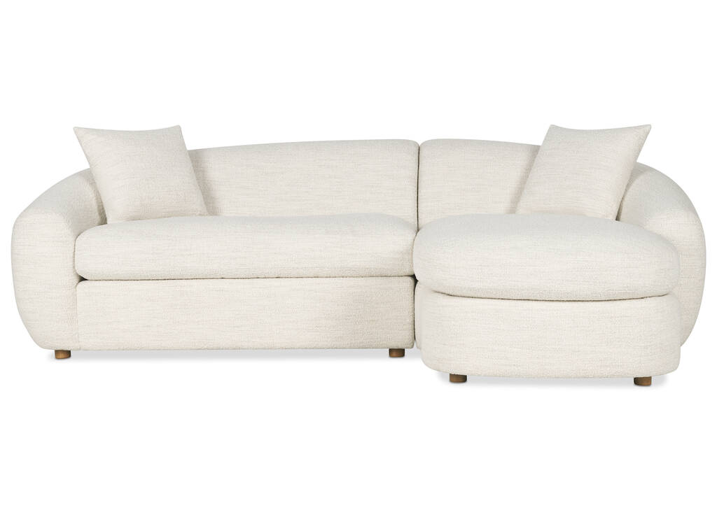 Canapé d'angle Ellison -Luly ivoire, d.