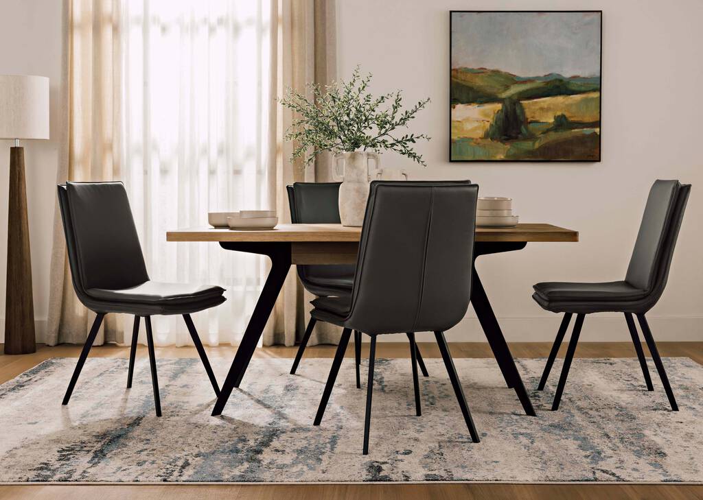 Tapis Rory 94x133 gris/bleu