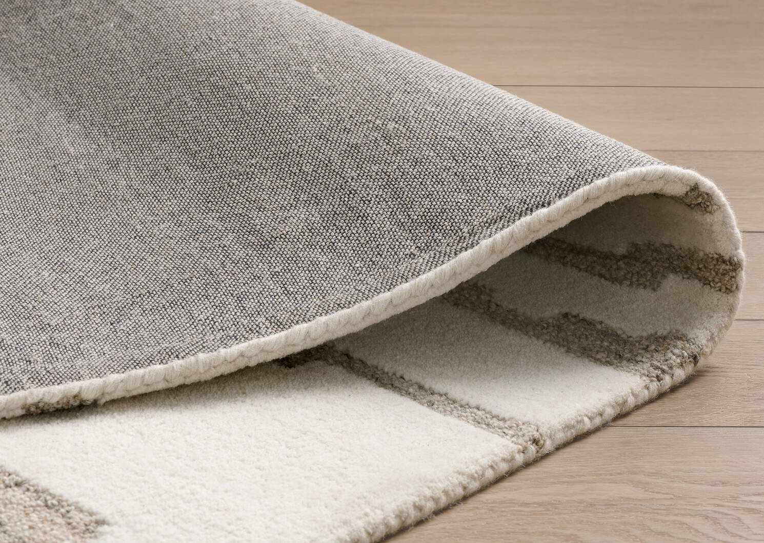Willis Wool Rug 60x96 Ivory/Sand/Grey