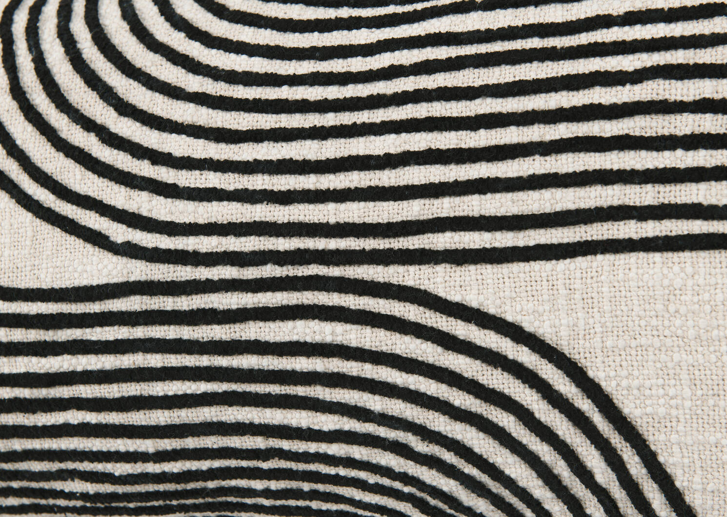 Coussin Evora 12x22 sable/noir