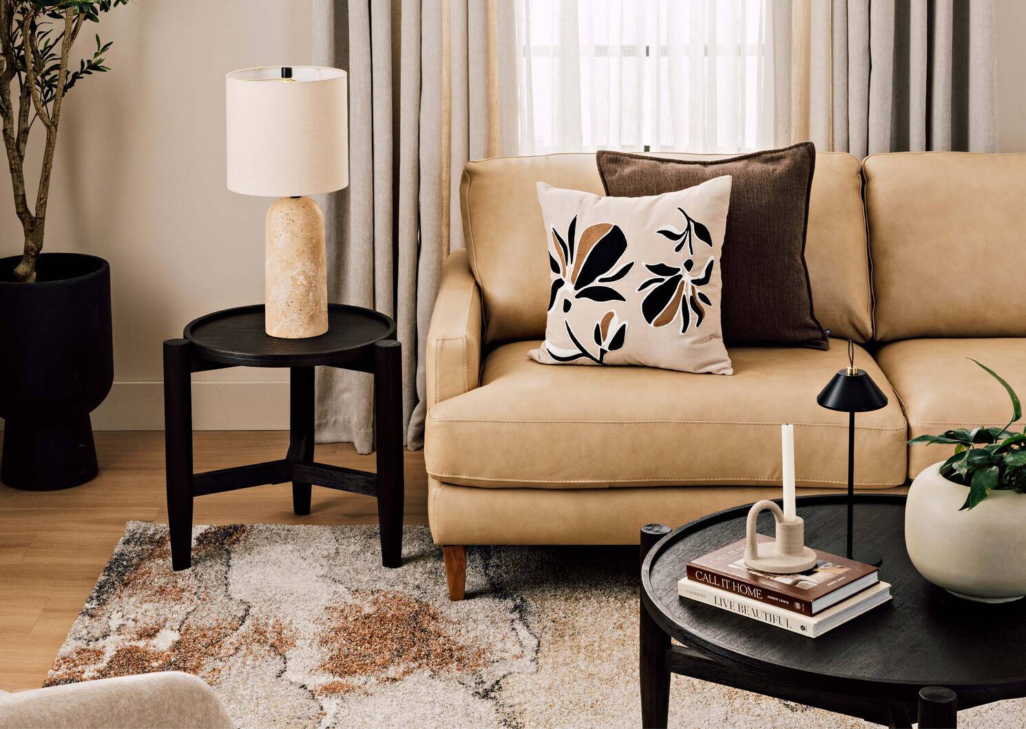 Bougeoir Newton sable