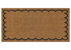 Scalloped Border Doormat Natural