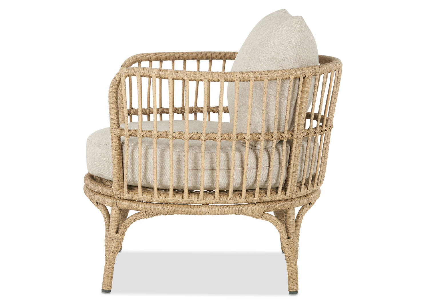 Millie Outdoor Armchair -Natural/Flax