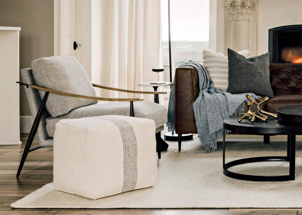Banks Accent Table -Bronze