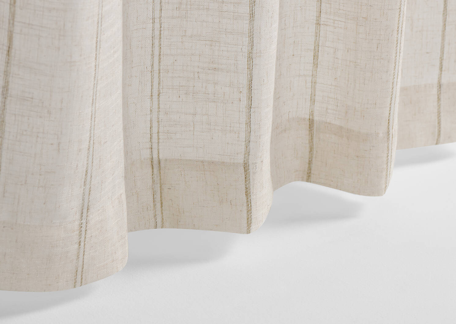 Voilage ray&eacute; Kolter 96 po ivoire