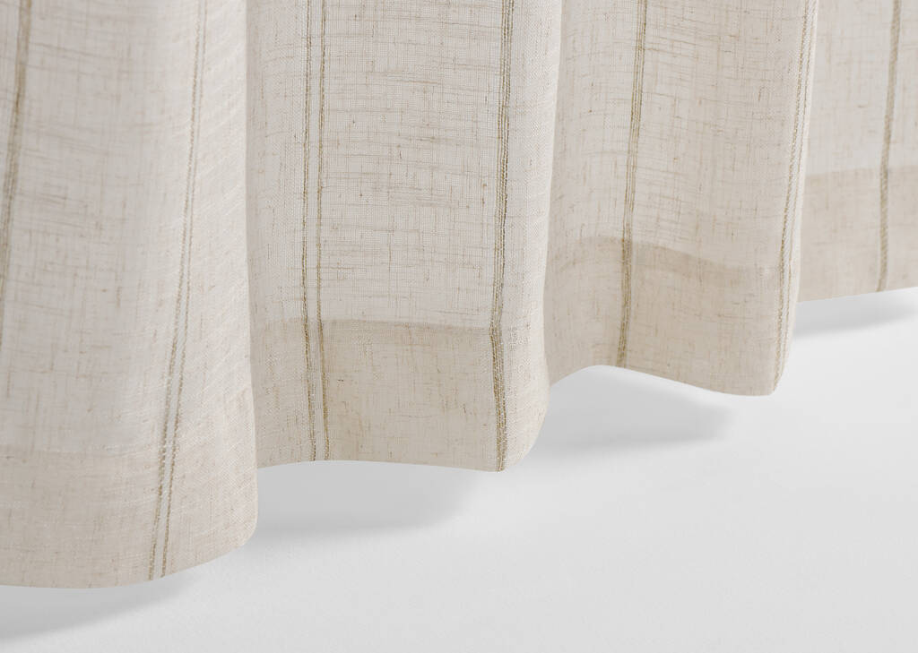 Voilage ray&eacute; Kolter 96 po ivoire