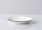 Newport 16pc Dish Set White/Black