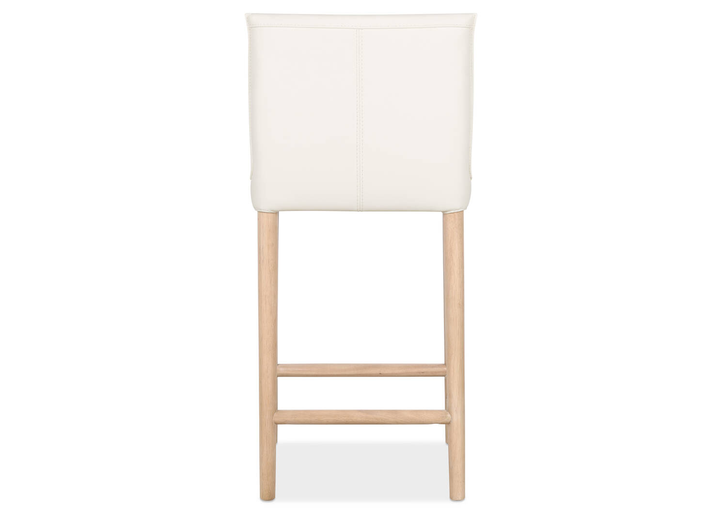Marciona Lthr Counter Stool -Forega Wht