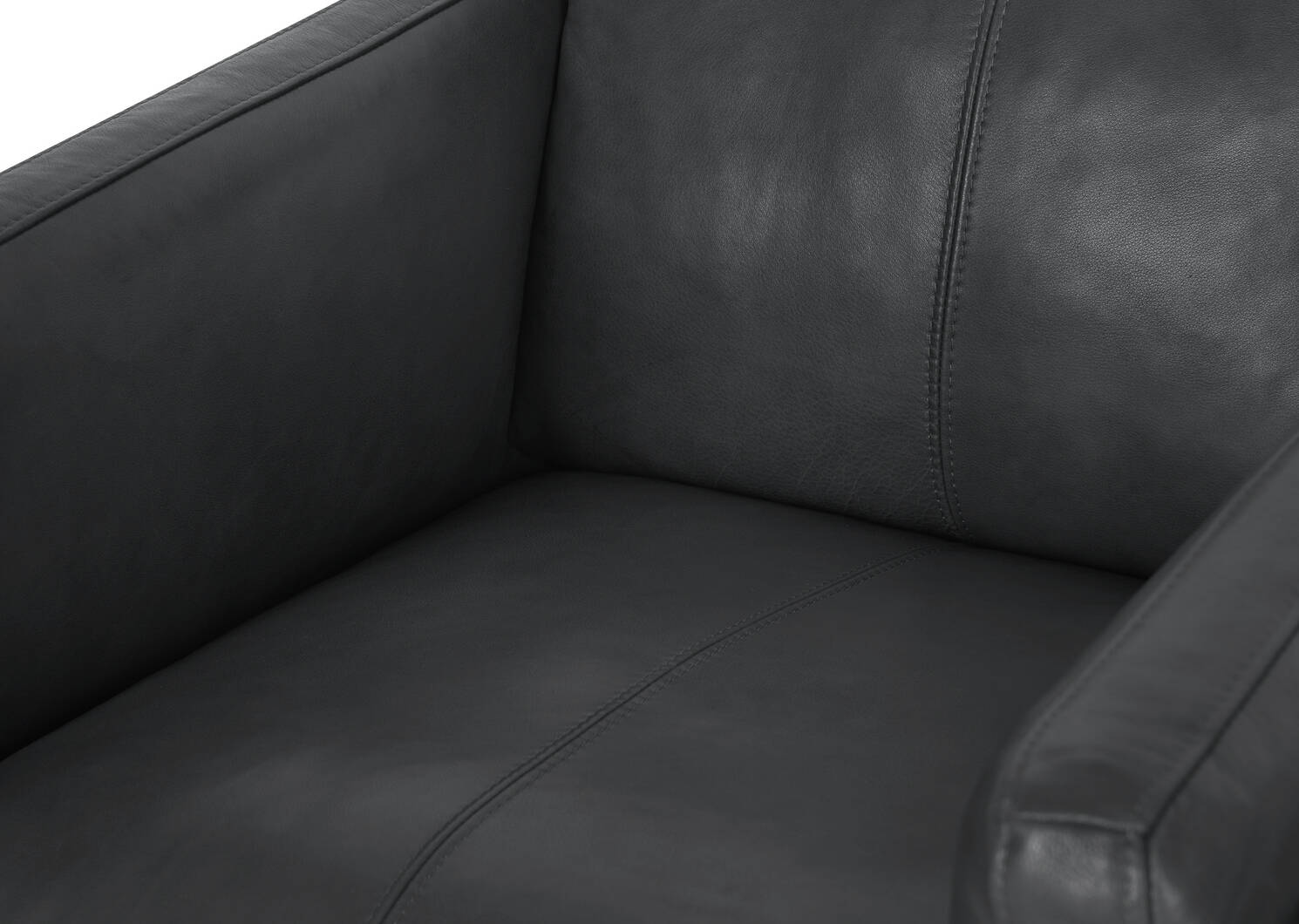 Renfrew Leather Armchair -Adler Grey