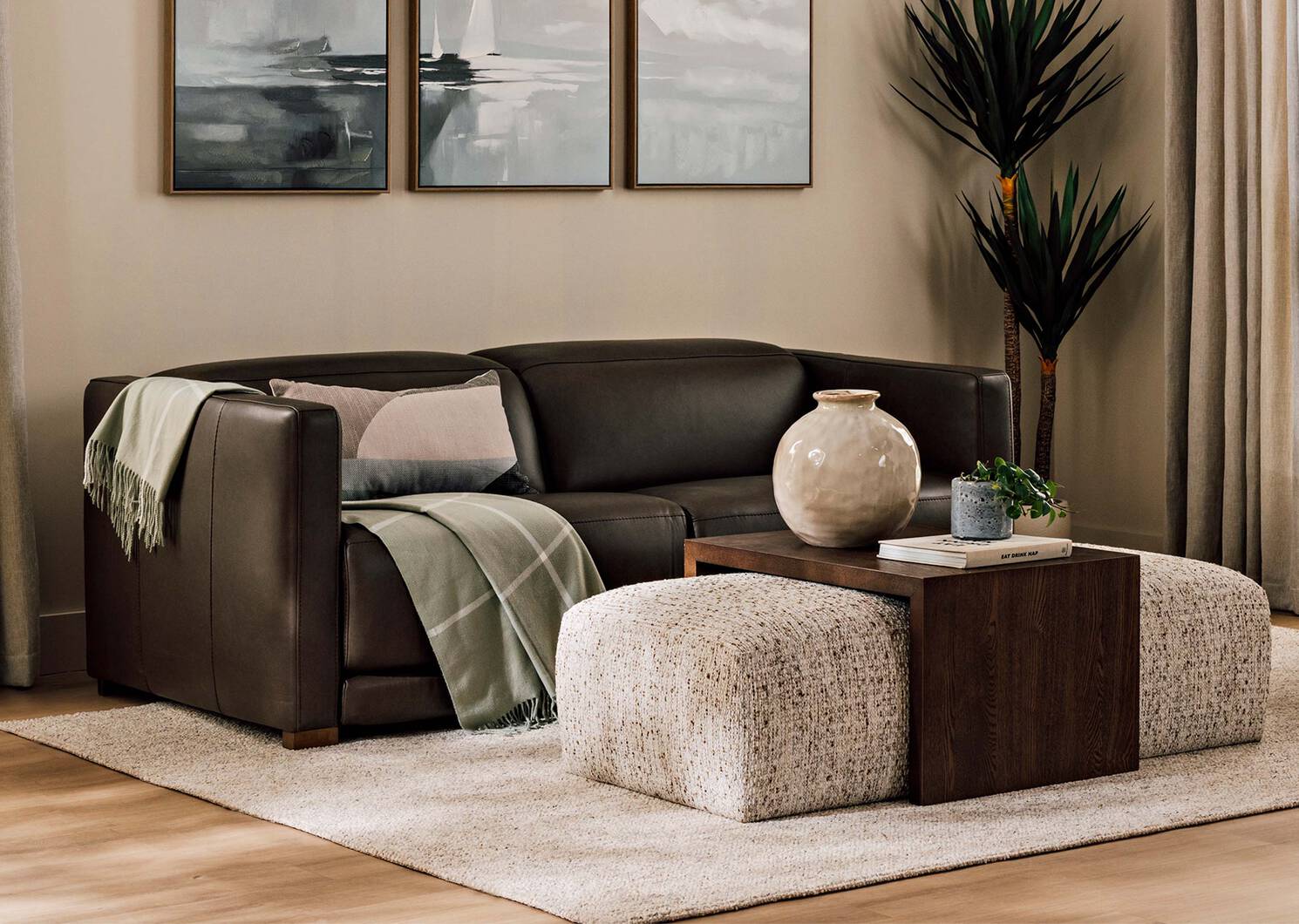 Jaxon Reclining Sofa -Zen Stout