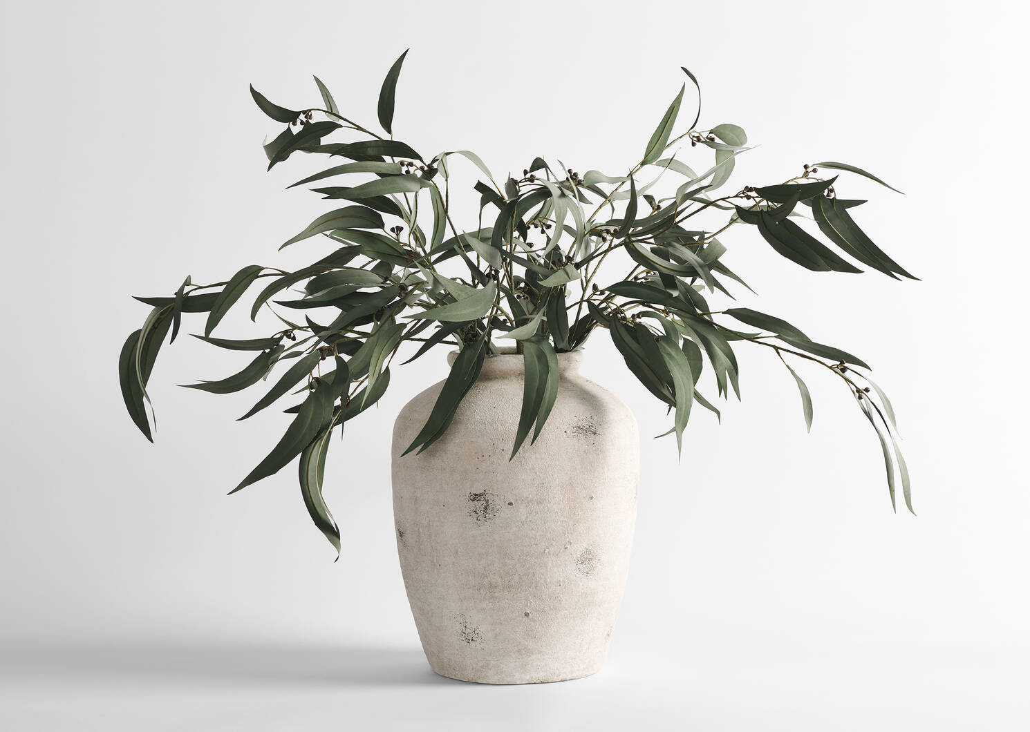 Petit vase Carmina blanc