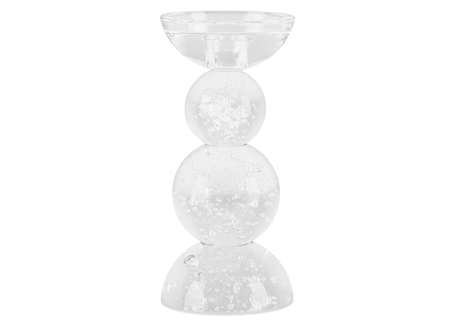 Porte-bougie moyen Maja transparent