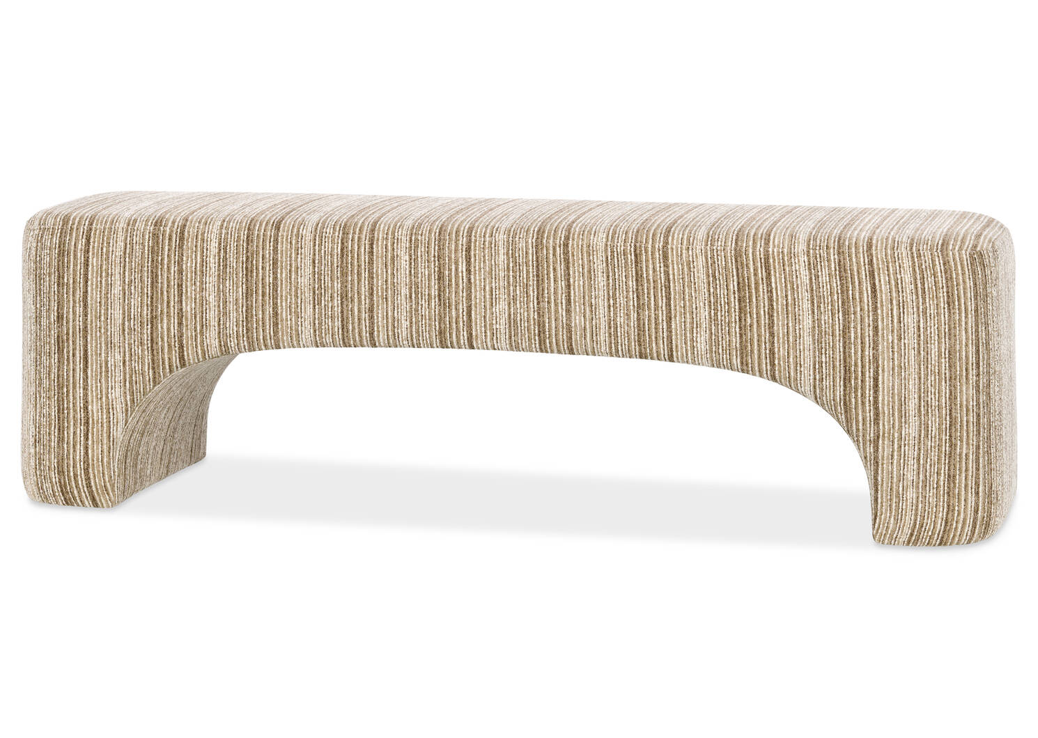 Banc rembourr&eacute; Frida, g lit -Percy moka