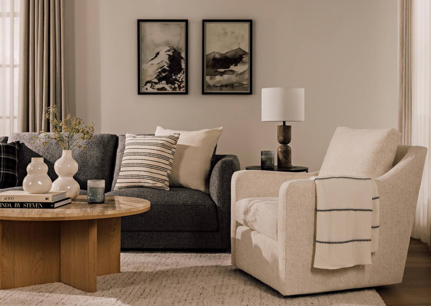 Bocelli Coffee Table -Lia Blonde/Travert