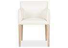 Chaise cuir av acc. Marciona -Forega bl