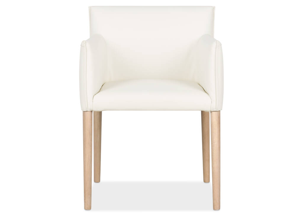 Chaise cuir av acc. Marciona -Forega bl