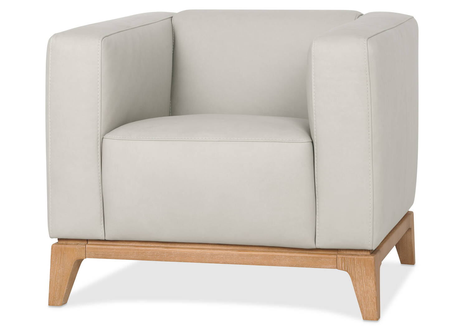 Fauteuil en cuir Cowan -Vana brouillard