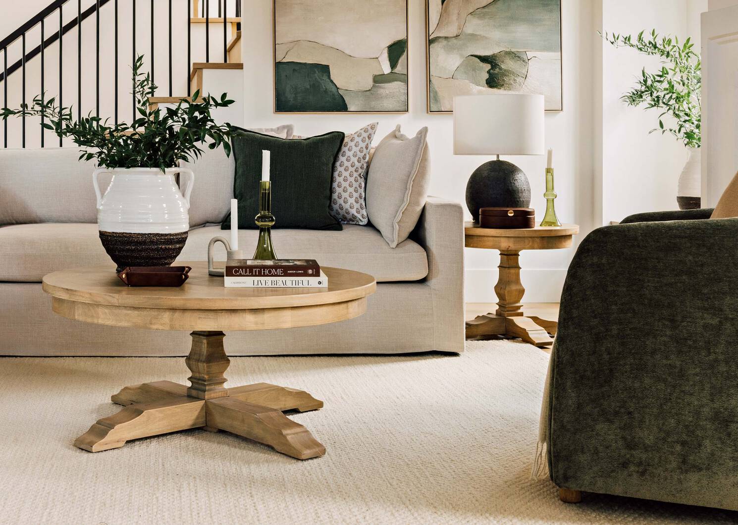 Petit bougeoir Renn vert