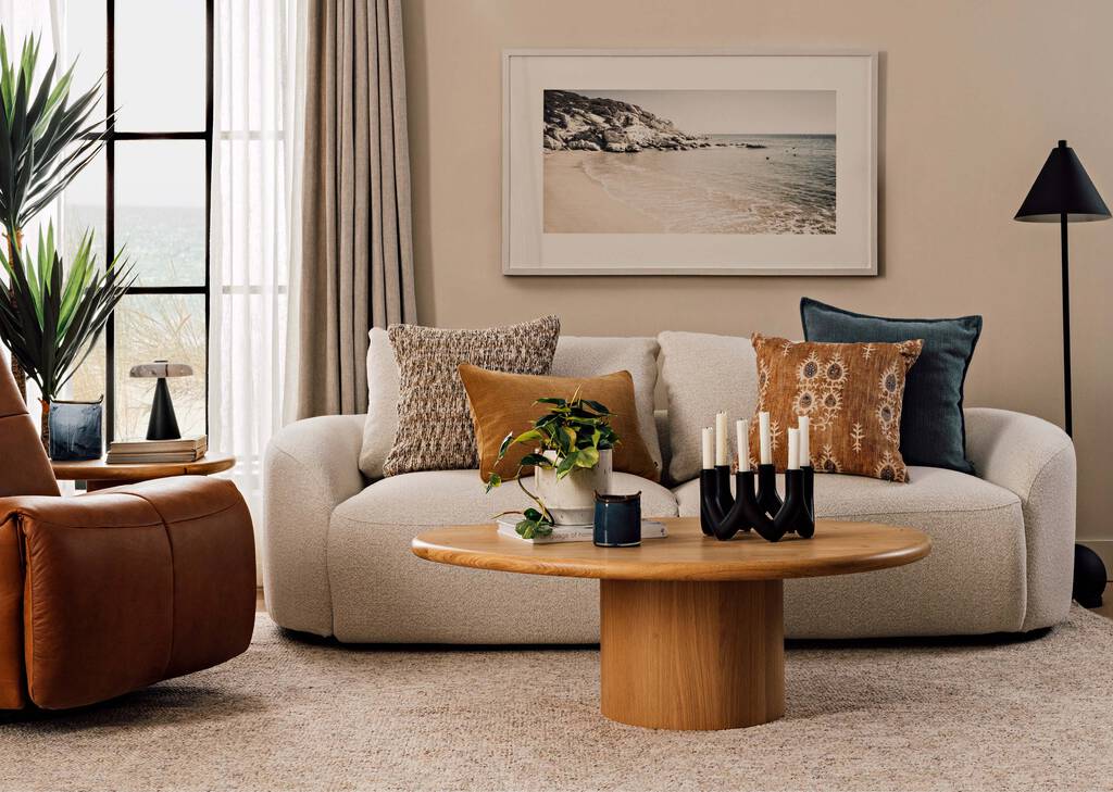 Coussin Layton 20x20 bleu mer