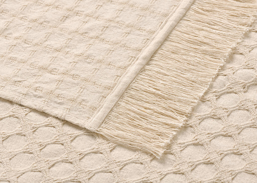 Jet&eacute; en coton Conrad sable