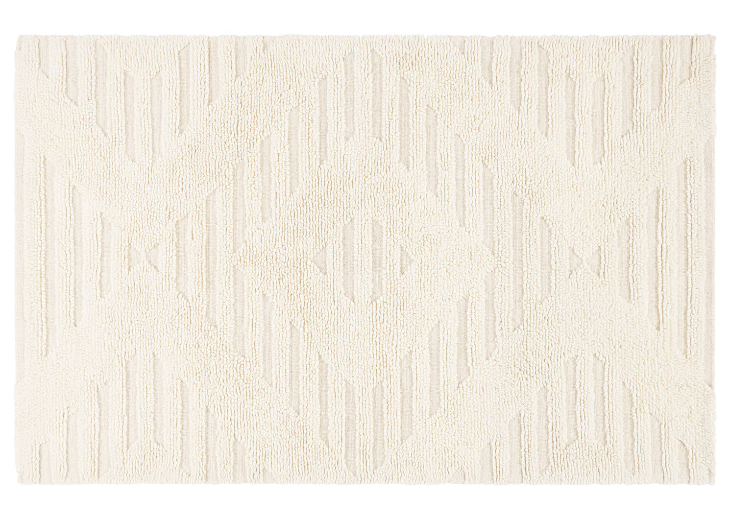 Tapis en laine Barrett 108x144 ivoire