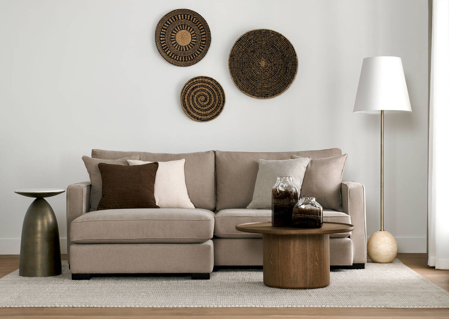Casis Rug 96x120 Grey/Ivory