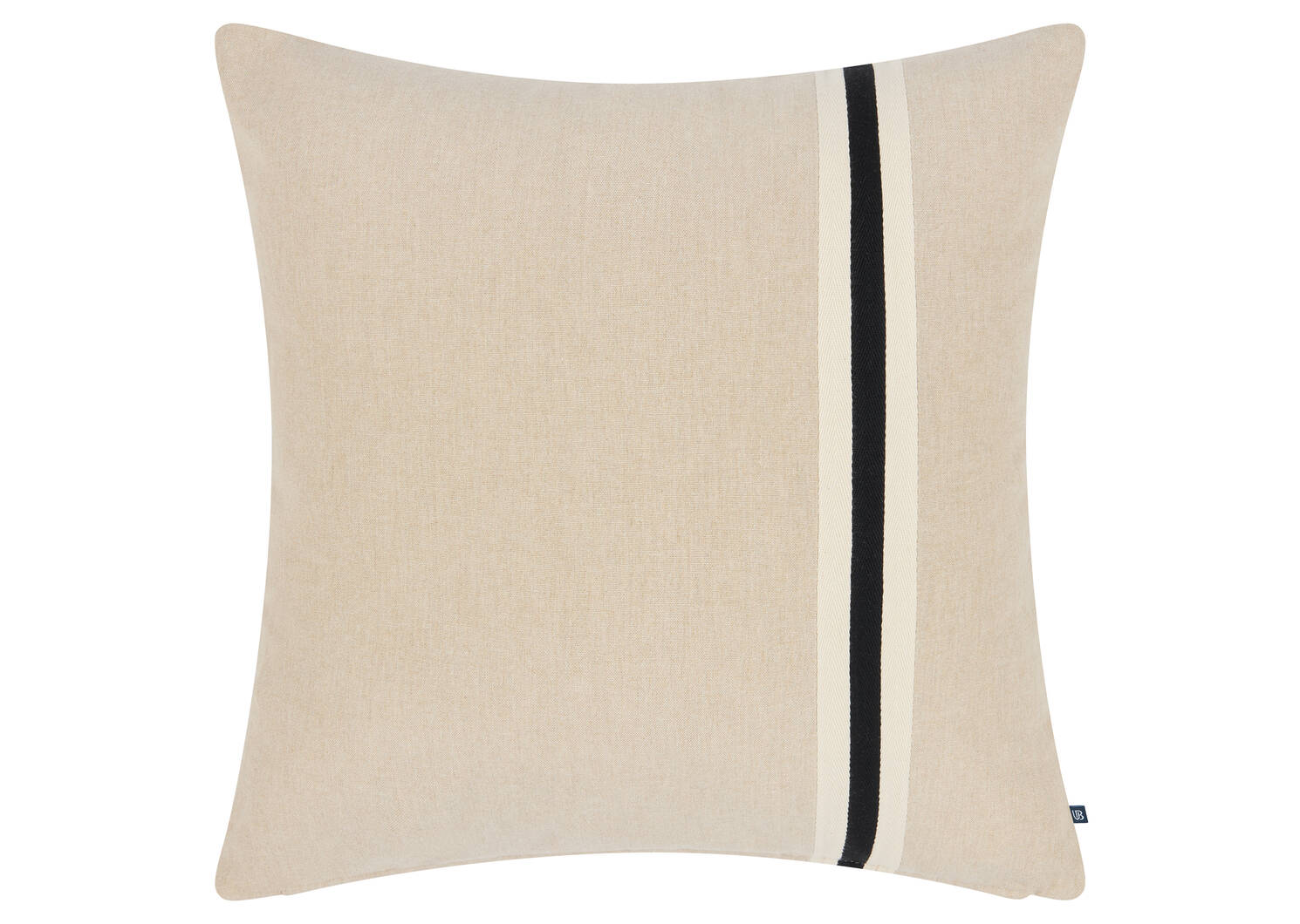 Coussin en coton Leslie 20x20 iv/noir