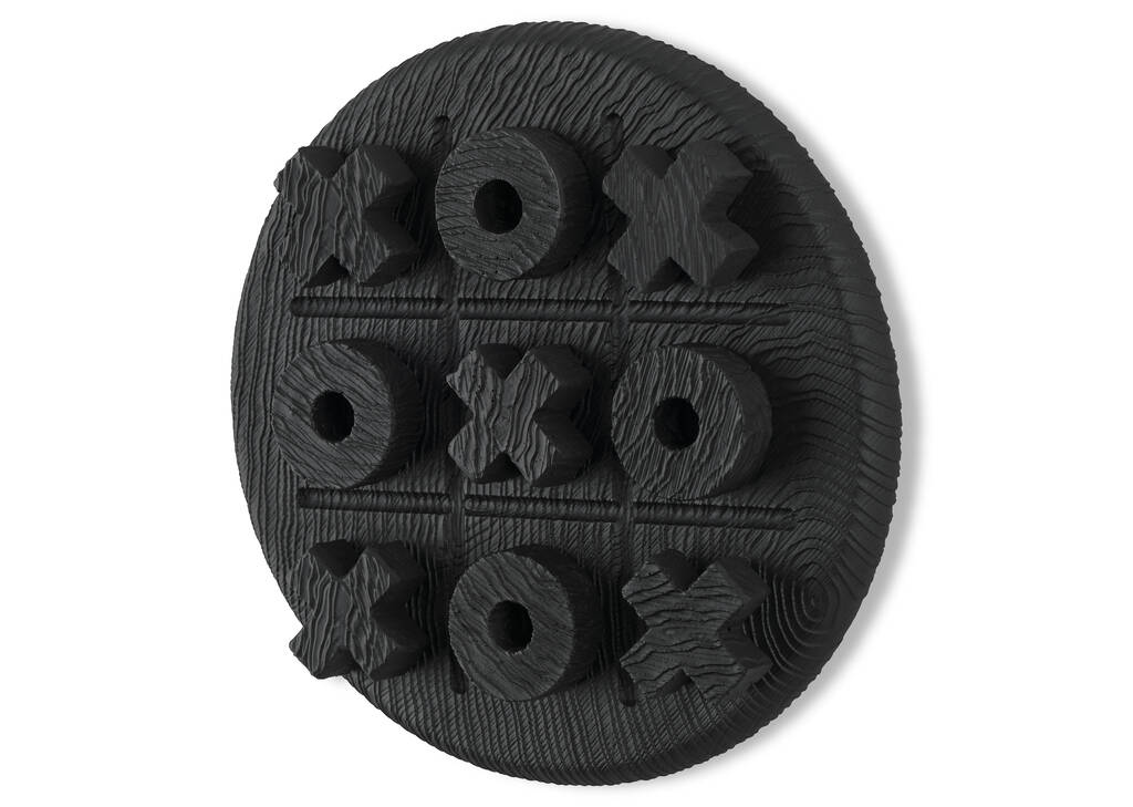 XO Tic Tac Toe Game Black