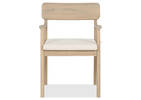Chaise Cabrie avec coussin -naturelle