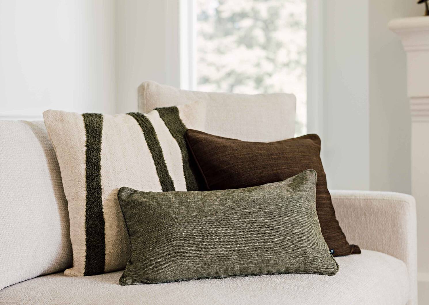 Coussin Bailey 20x20 brun