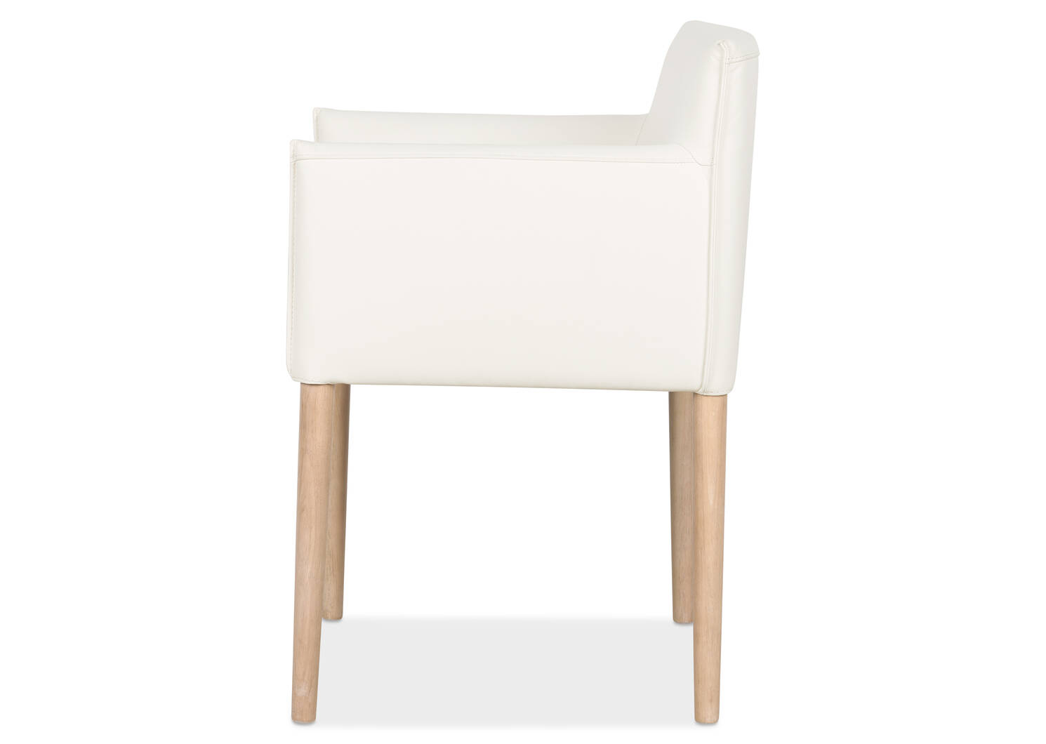 Chaise cuir av acc. Marciona -Forega bl