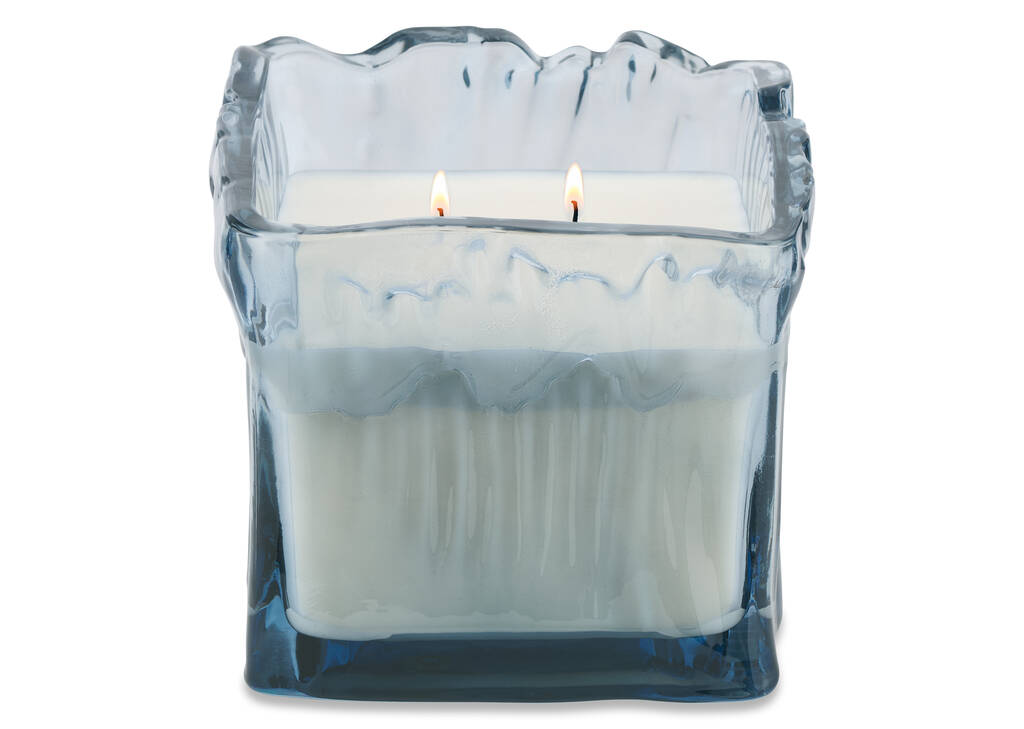 Bougie en pot Caspian bleue